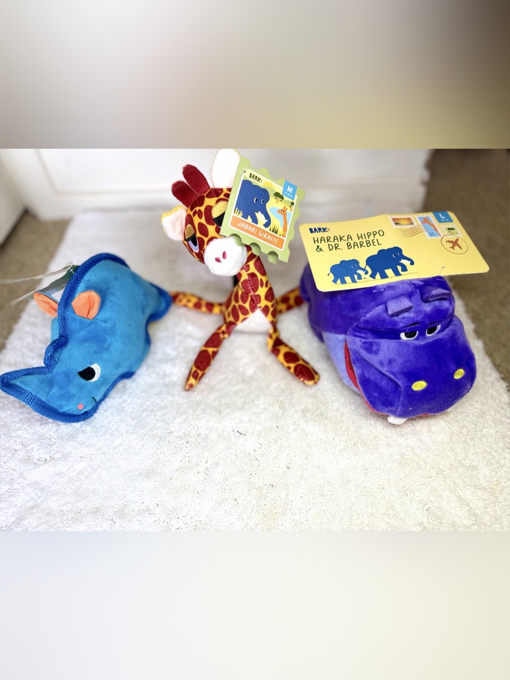 Three (3) Dog / Pet Toys | Squeakers, Crinkle, Treat Toy | New in orig packg!